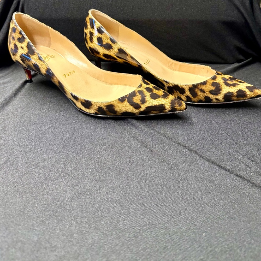 Christian Louboutin Leopard Print Rocket 45 size 36 1/2 - Picture 5 of 16